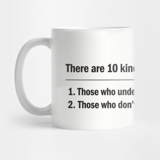 10 Kinds of People - Black Text Mug